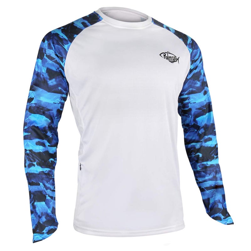 Palmyth Fishing Shirt for Men Long Sleeve Sun Protection UV UPF 50+ T-Shirts with Pocket (Sailfish/Anchor, XXX-Large) - Image 2
